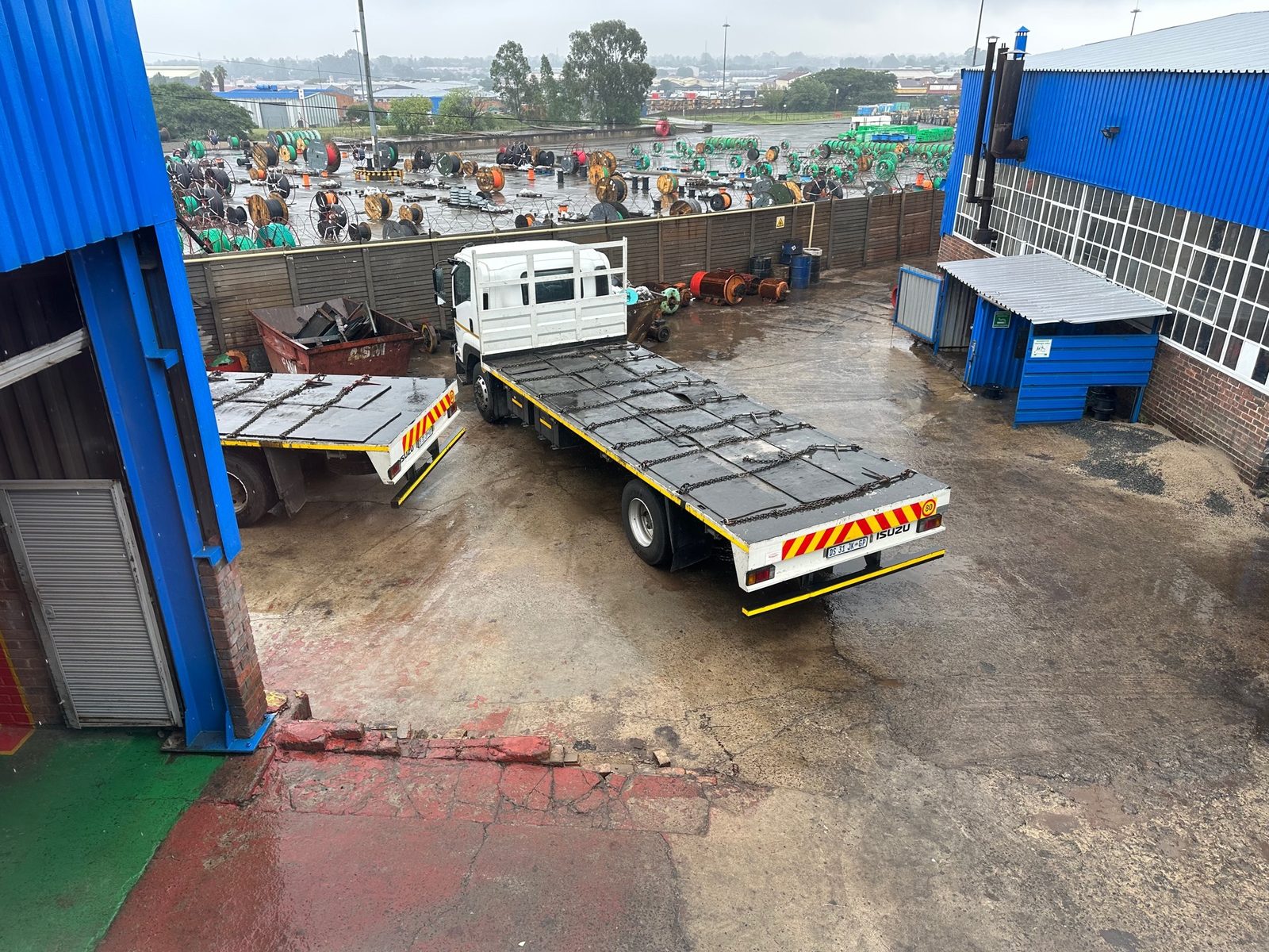 Paul Martin Engineering delivery fleet in the yard